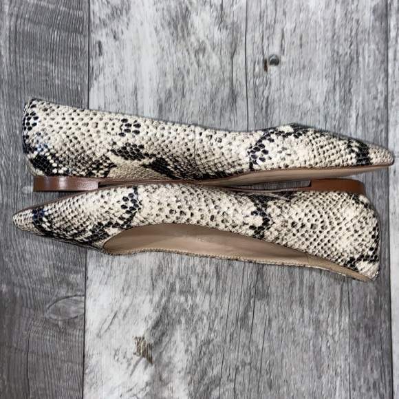 LEATHER SNAKESKIN Ballet Flats “SALLY” Sam Edelman LIKE NEW! - Picture 4 of 6